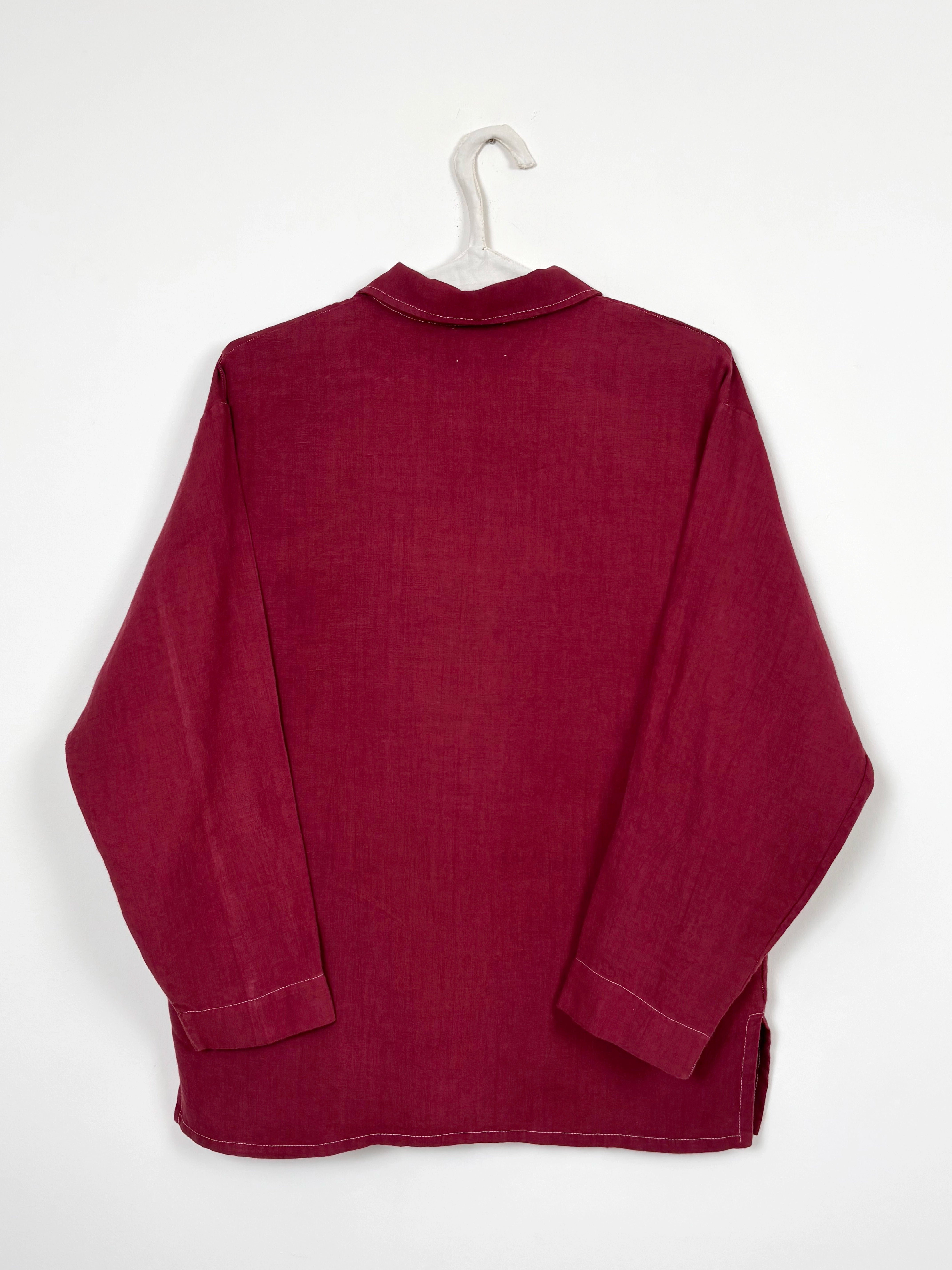 Maroon dyed long shirt