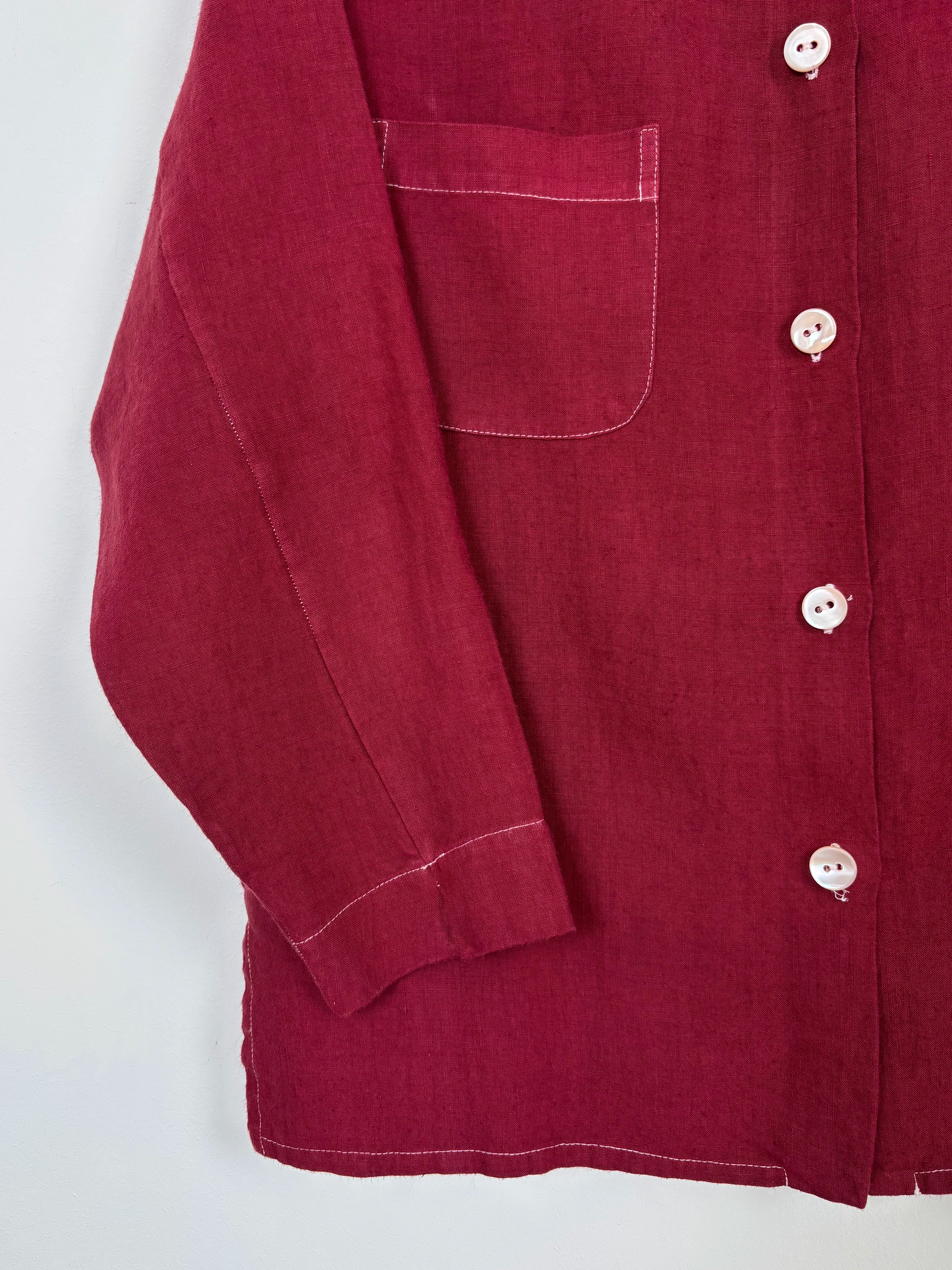 Maroon dyed long shirt