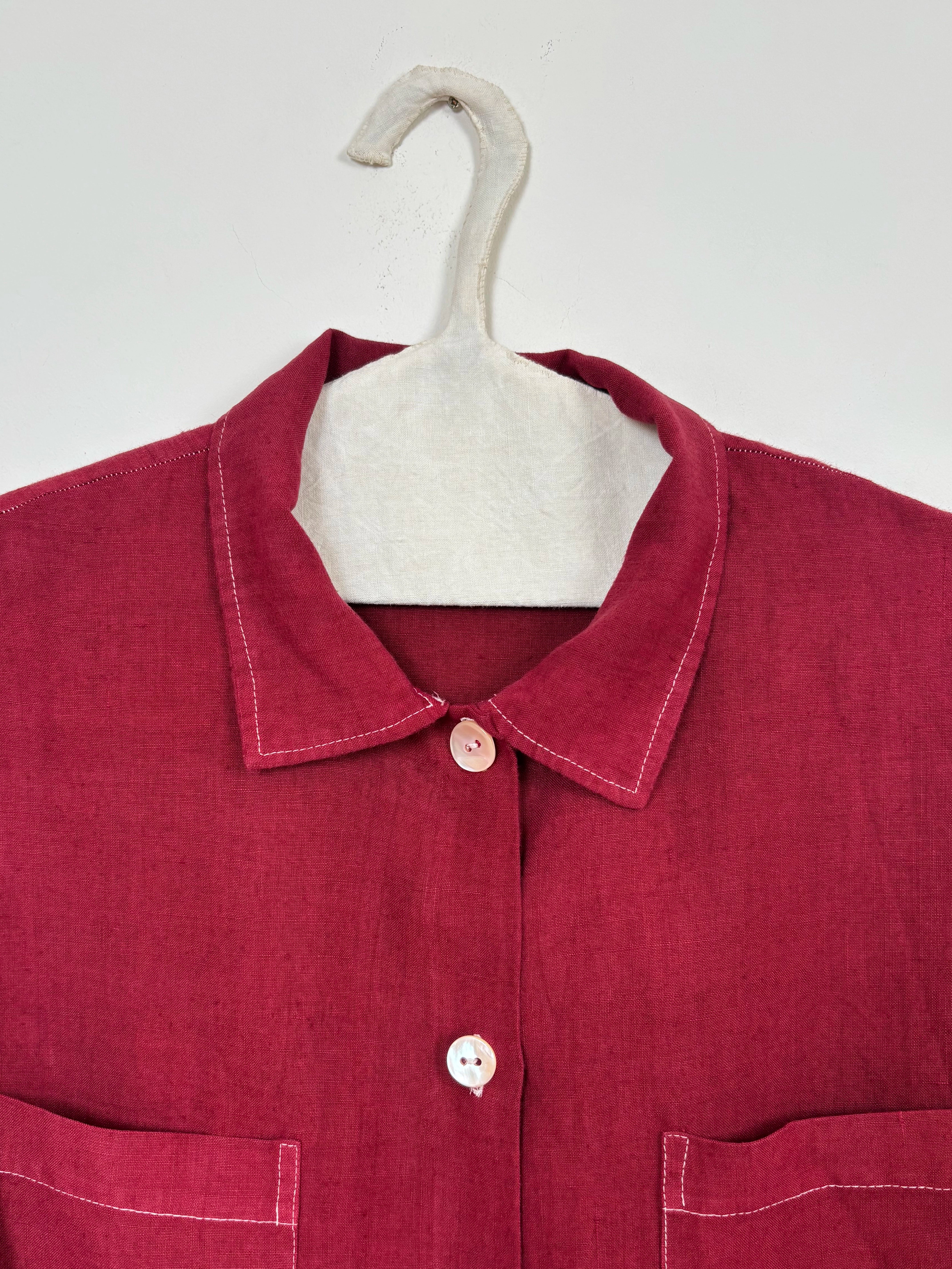Maroon dyed long shirt