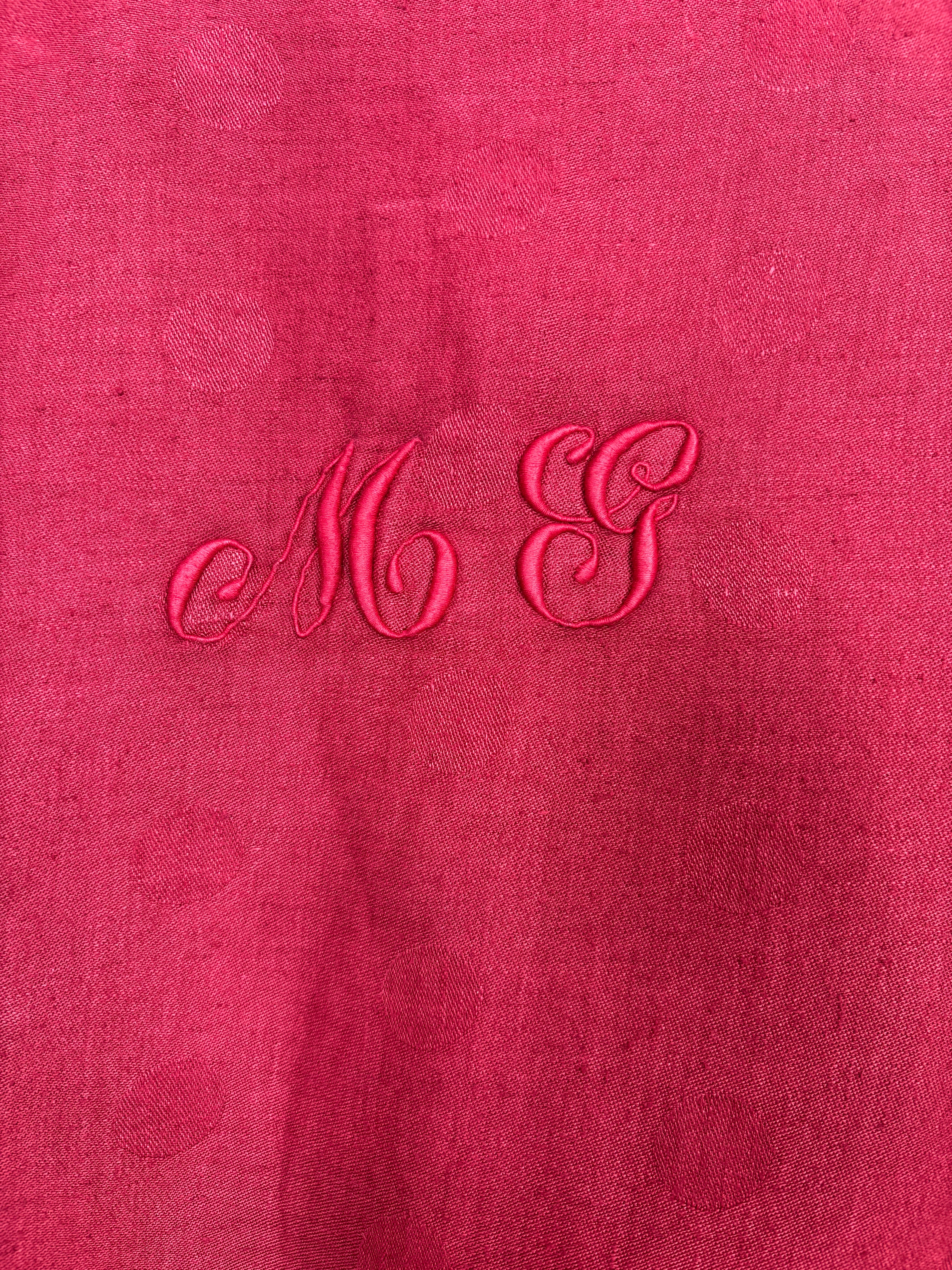 Maroon dyed mao collar jacket