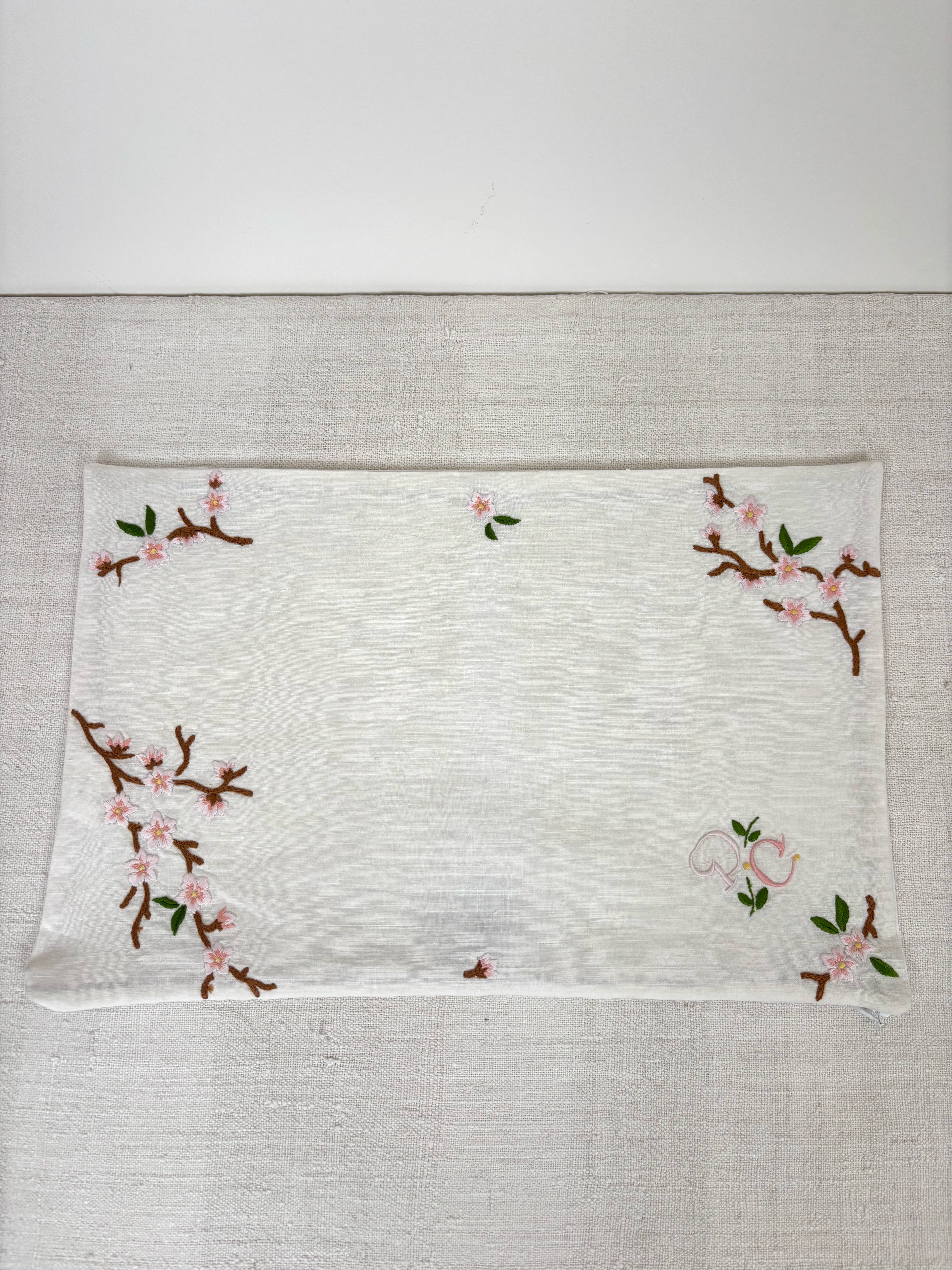 Almond blossoms pillowcase
