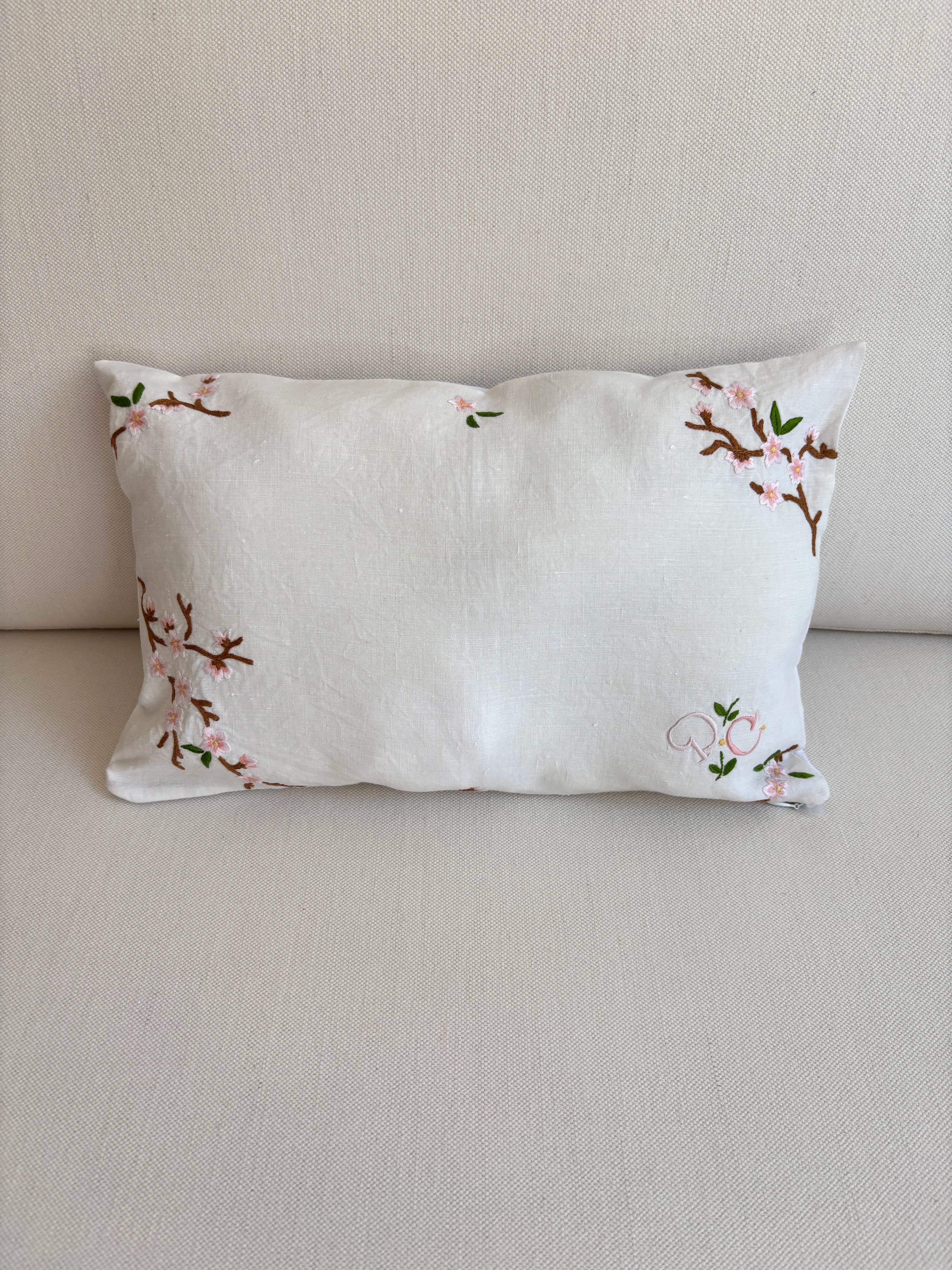 Almond blossoms pillowcase