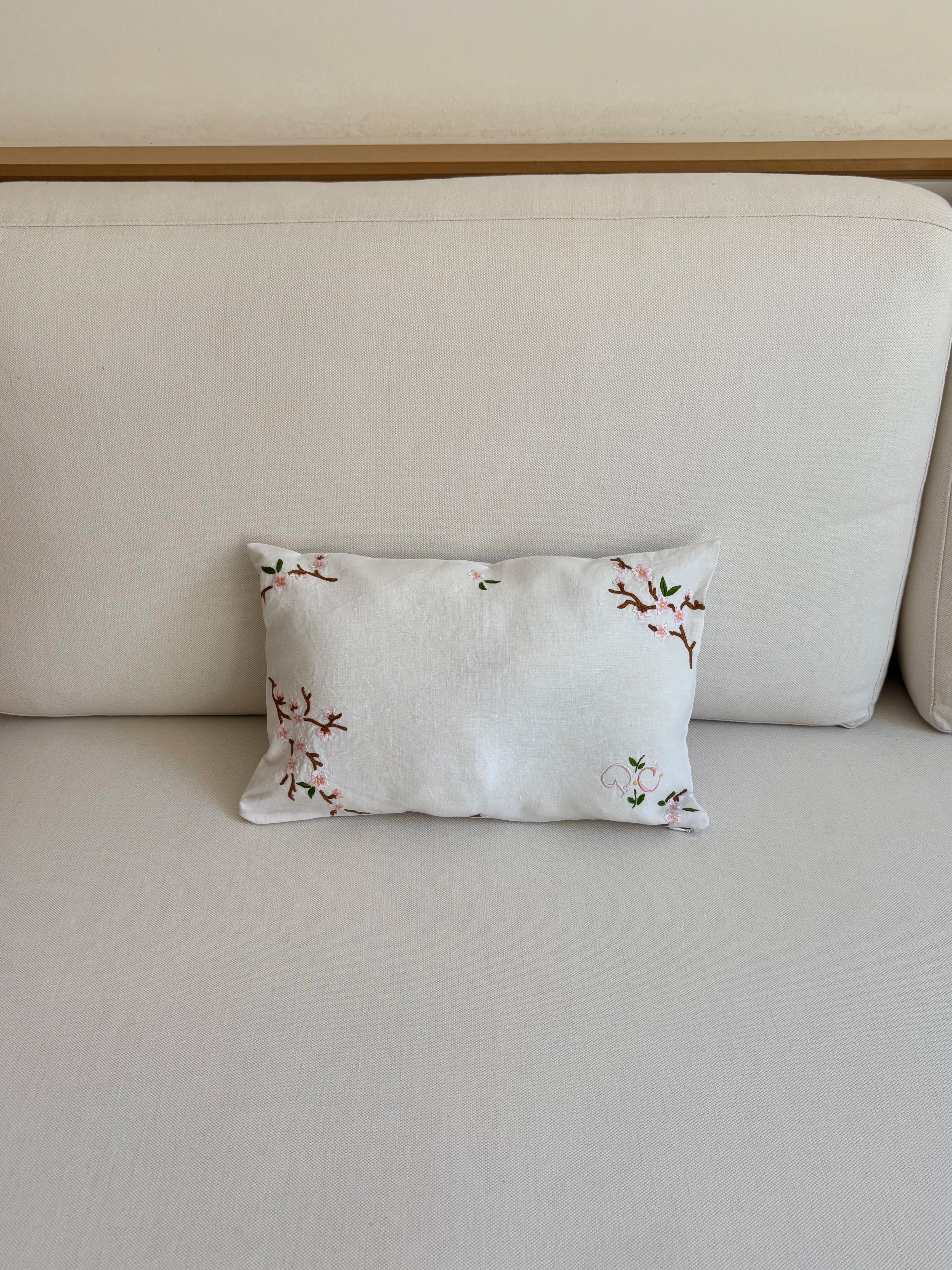 Almond blossoms pillowcase