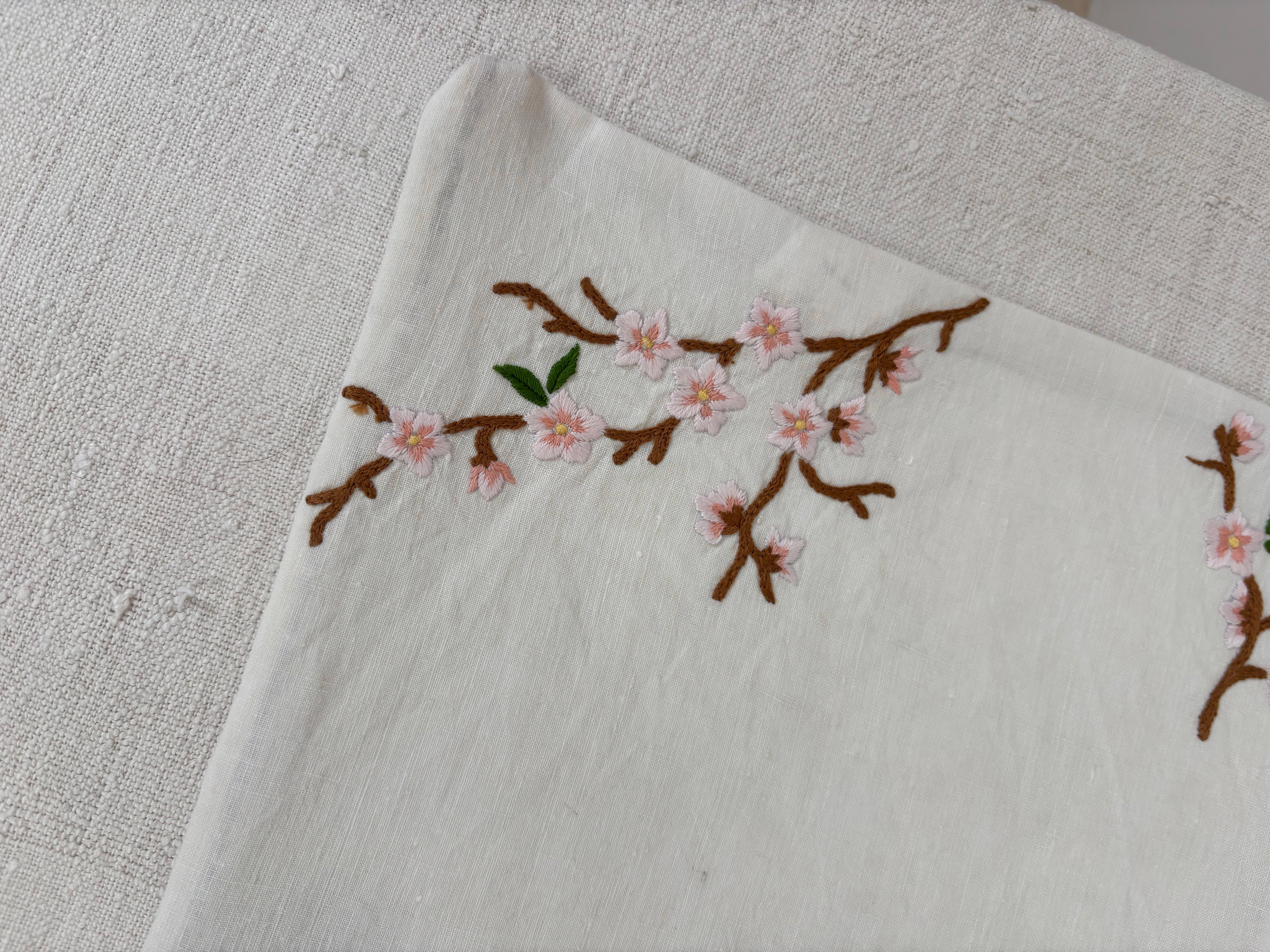 Almond blossoms pillowcase