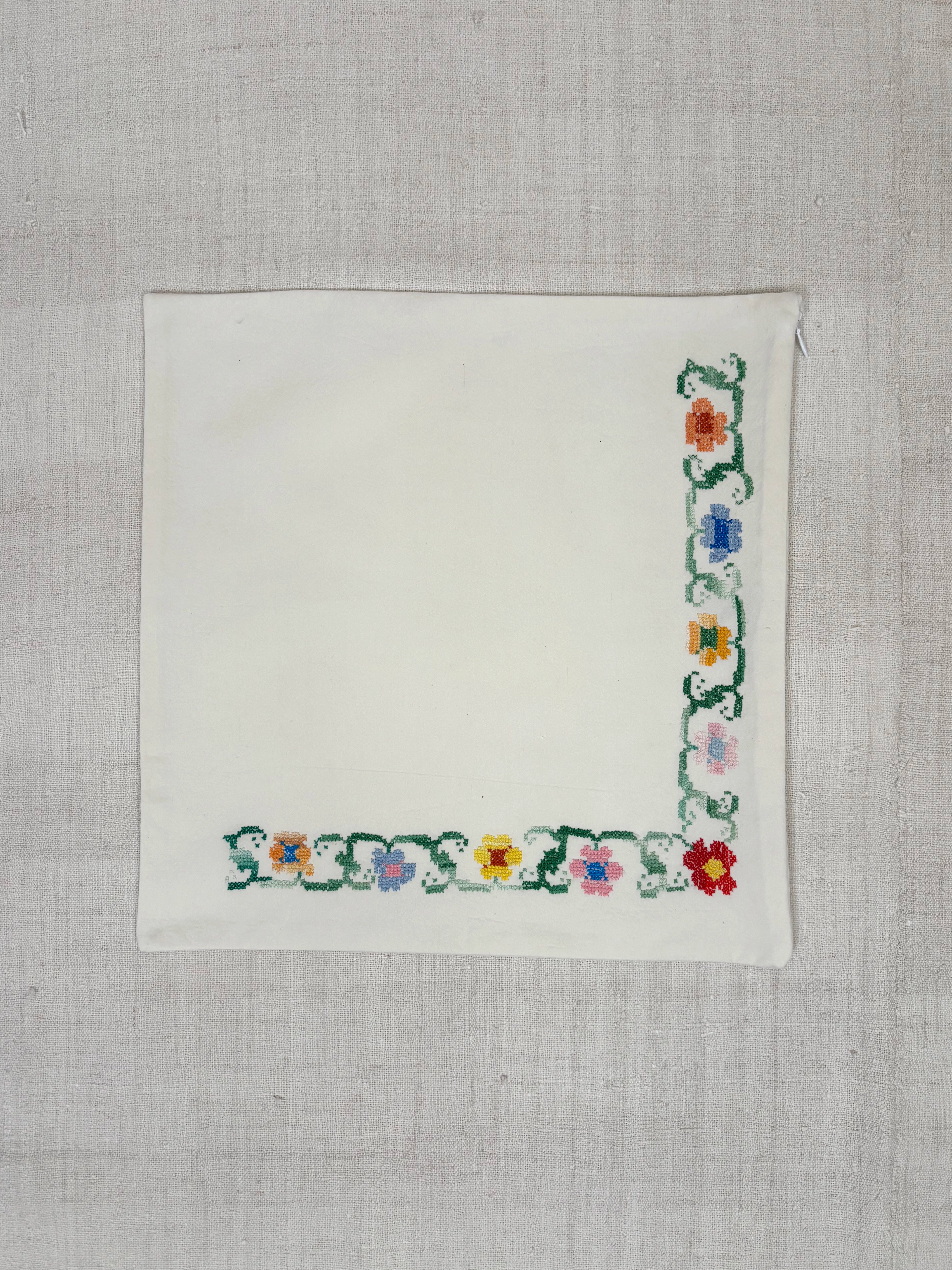 Colorful flowers pillowcase