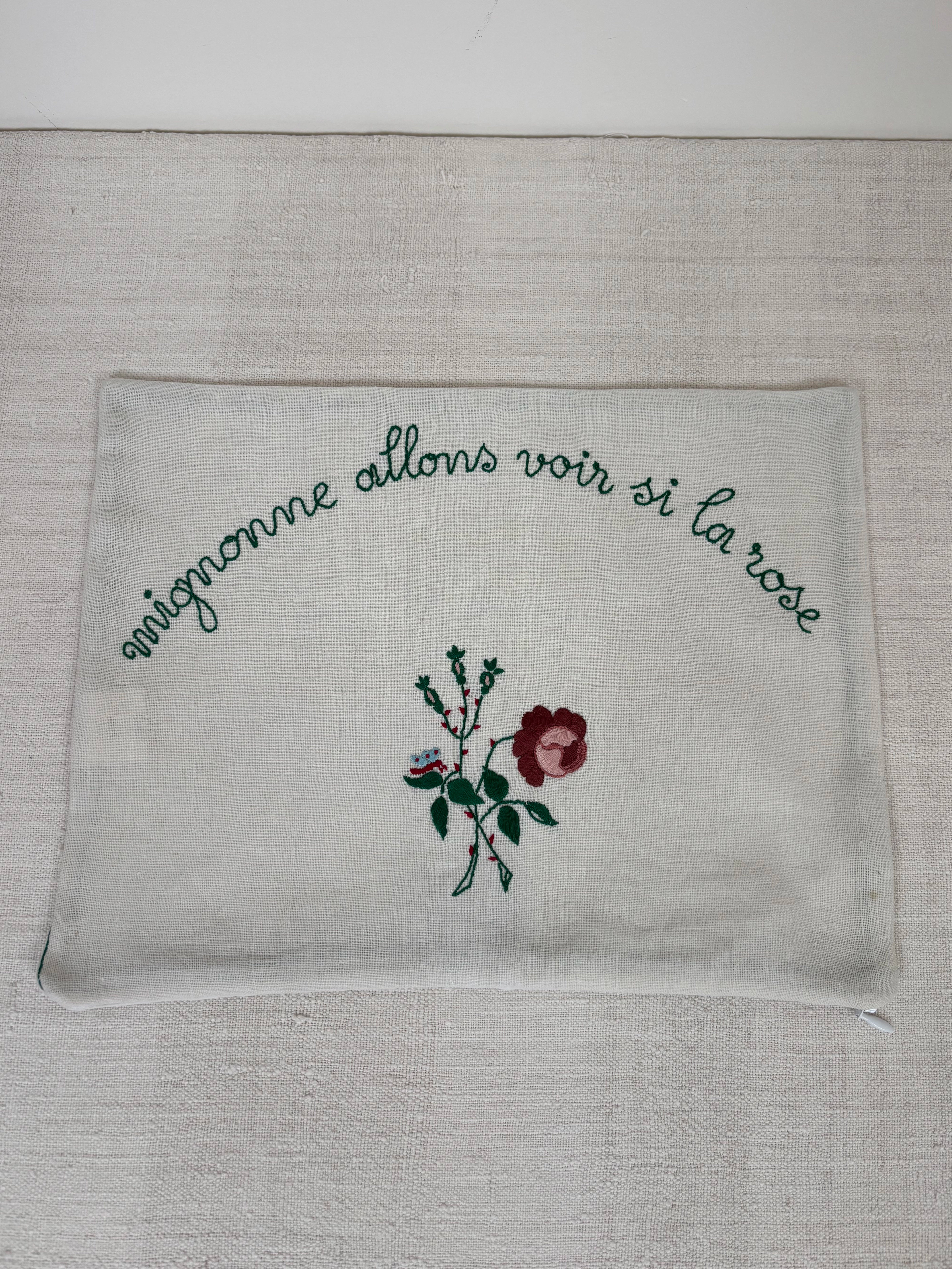 Rose pillowcase
