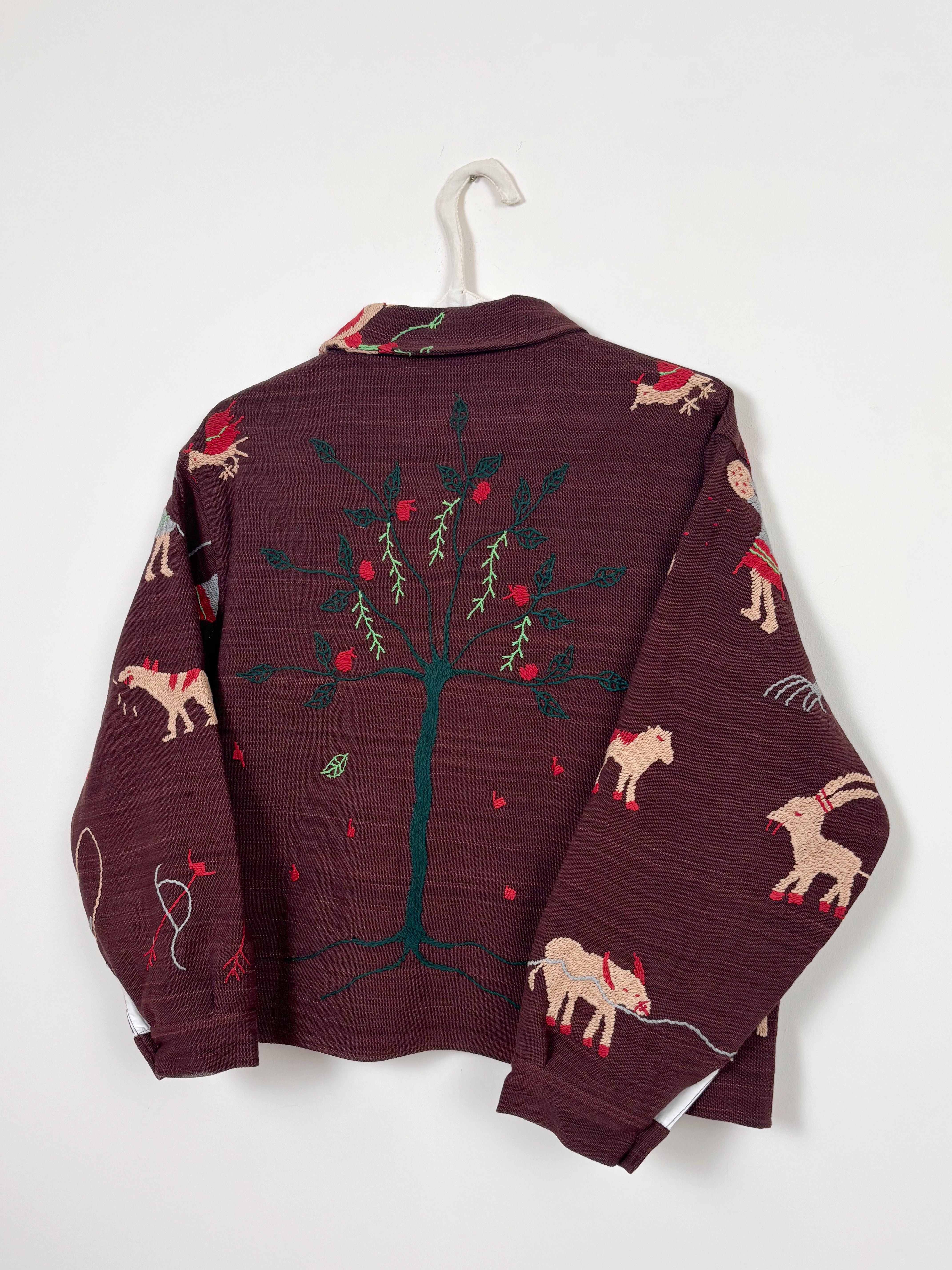 Green tree scene jacket (Large size) - Limited edition