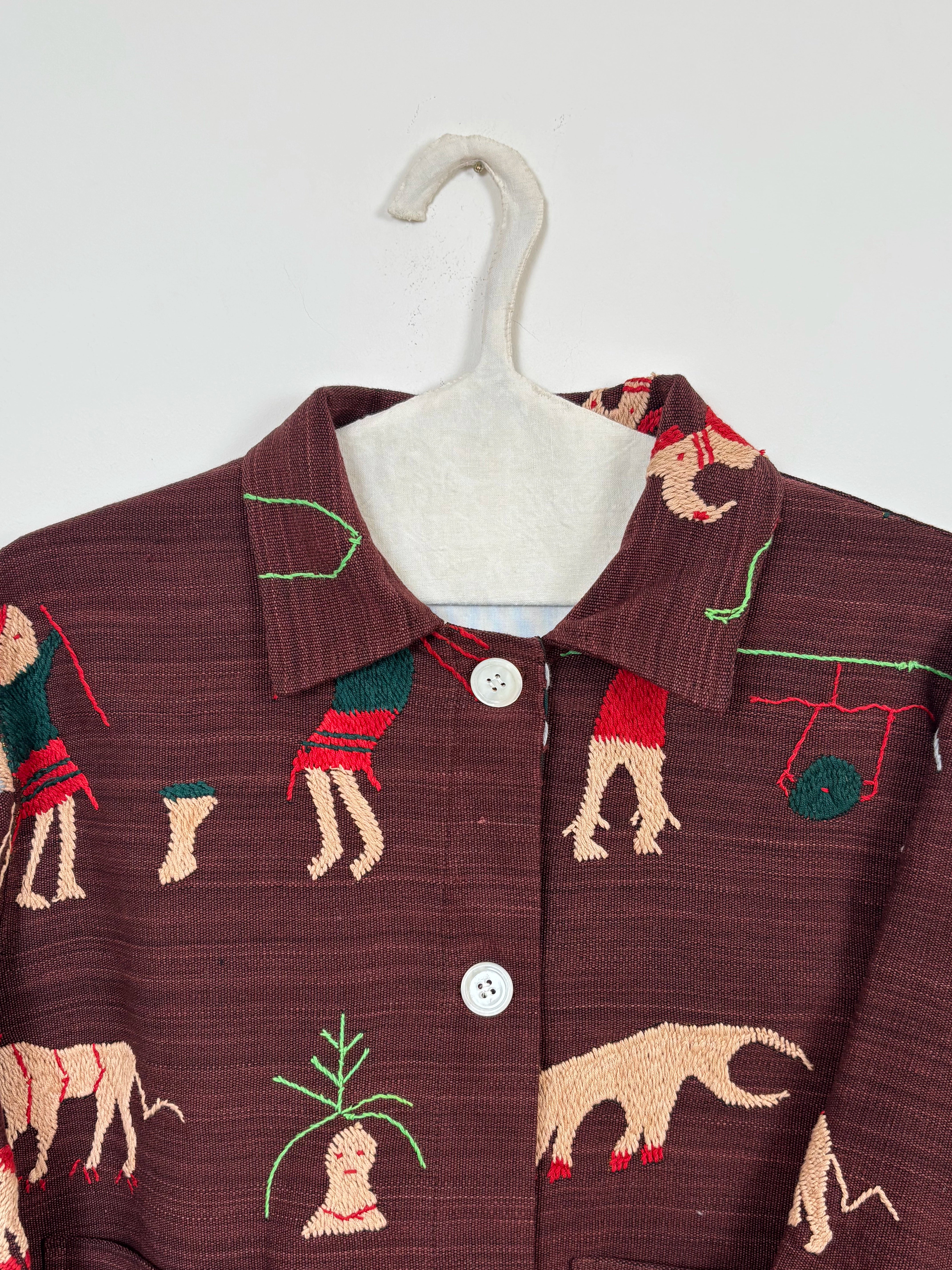 Green tree scene jacket (Large size) - Limited edition