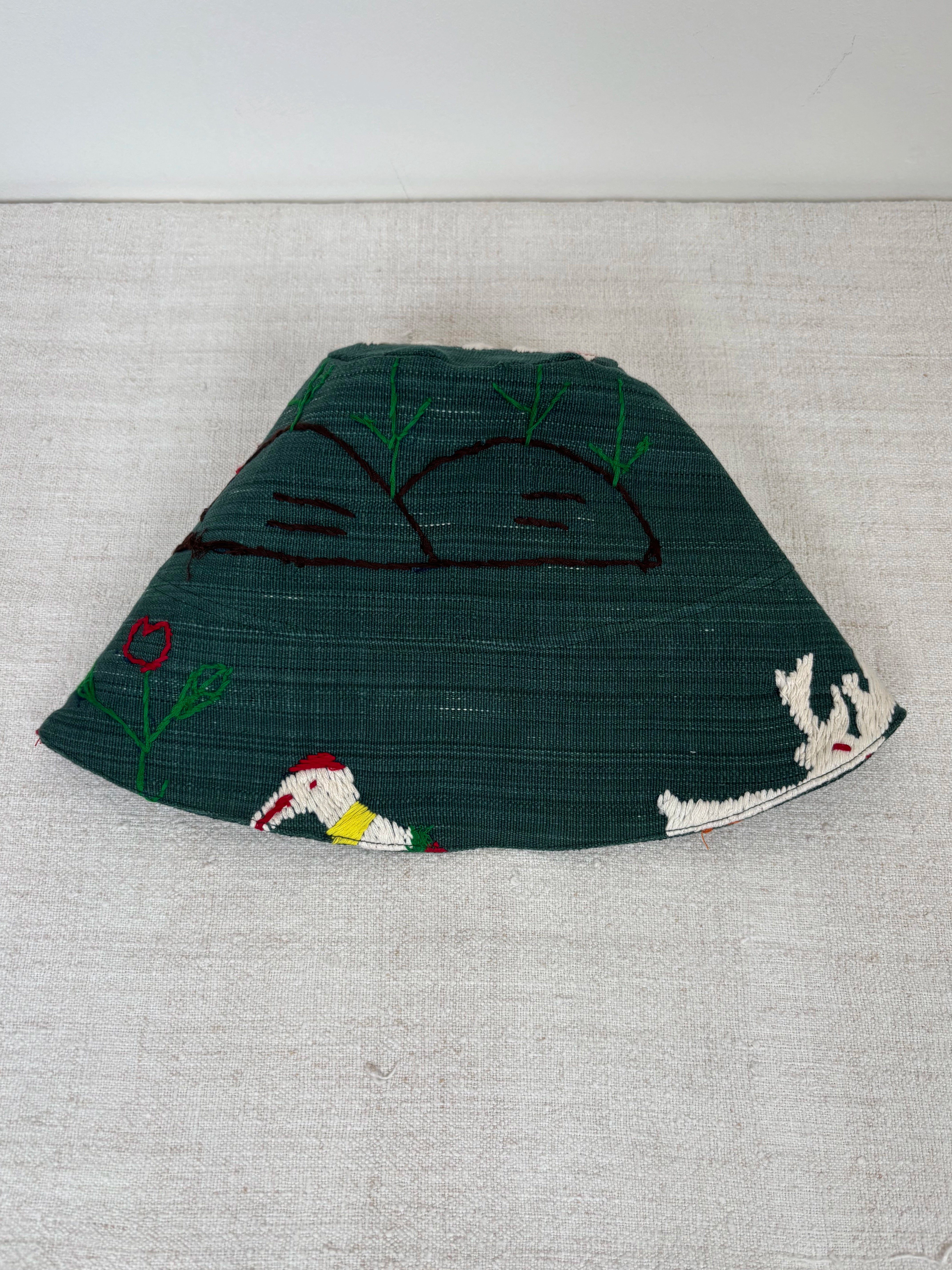 Sunset scene hat