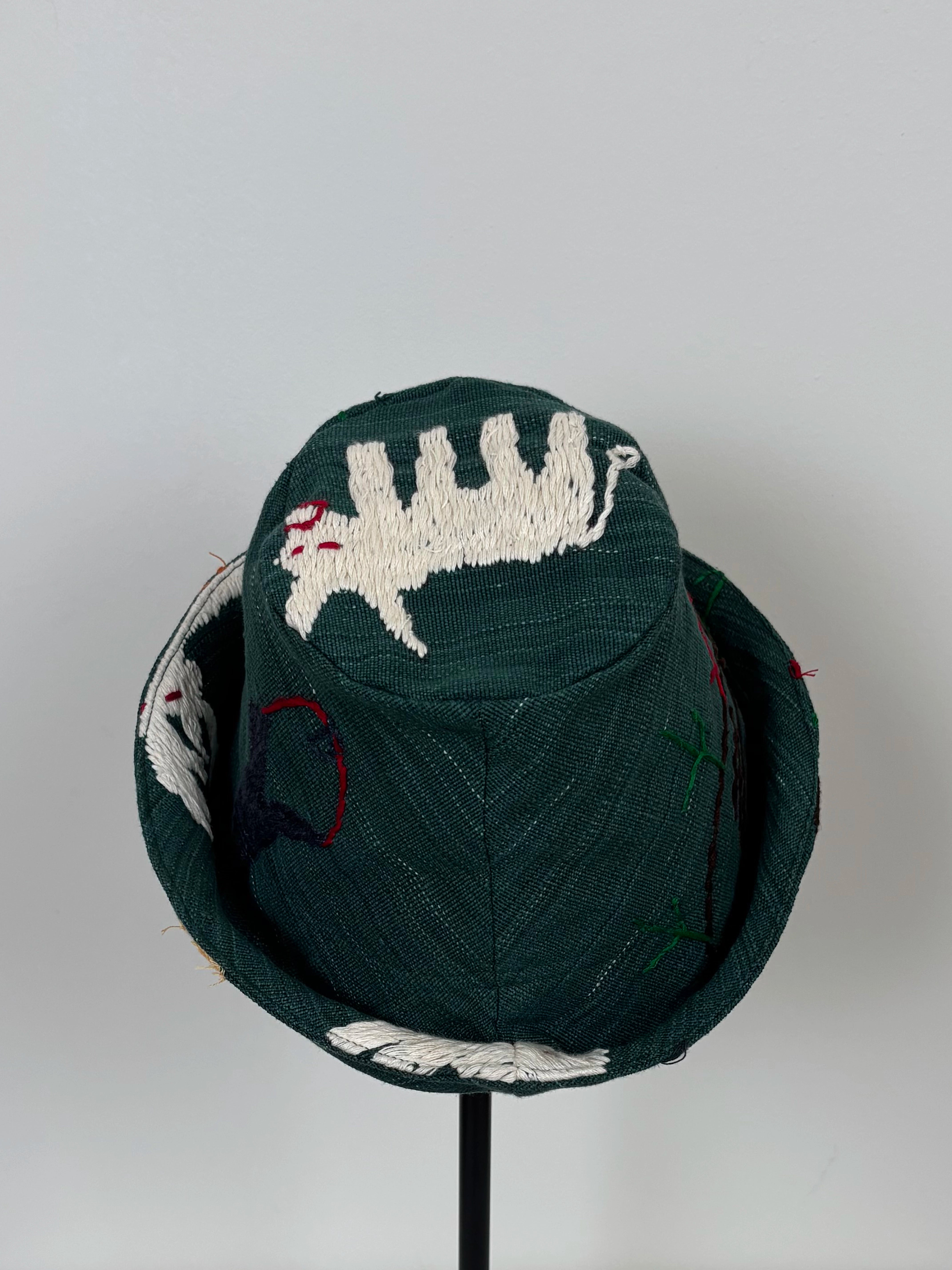 Sunset scene hat