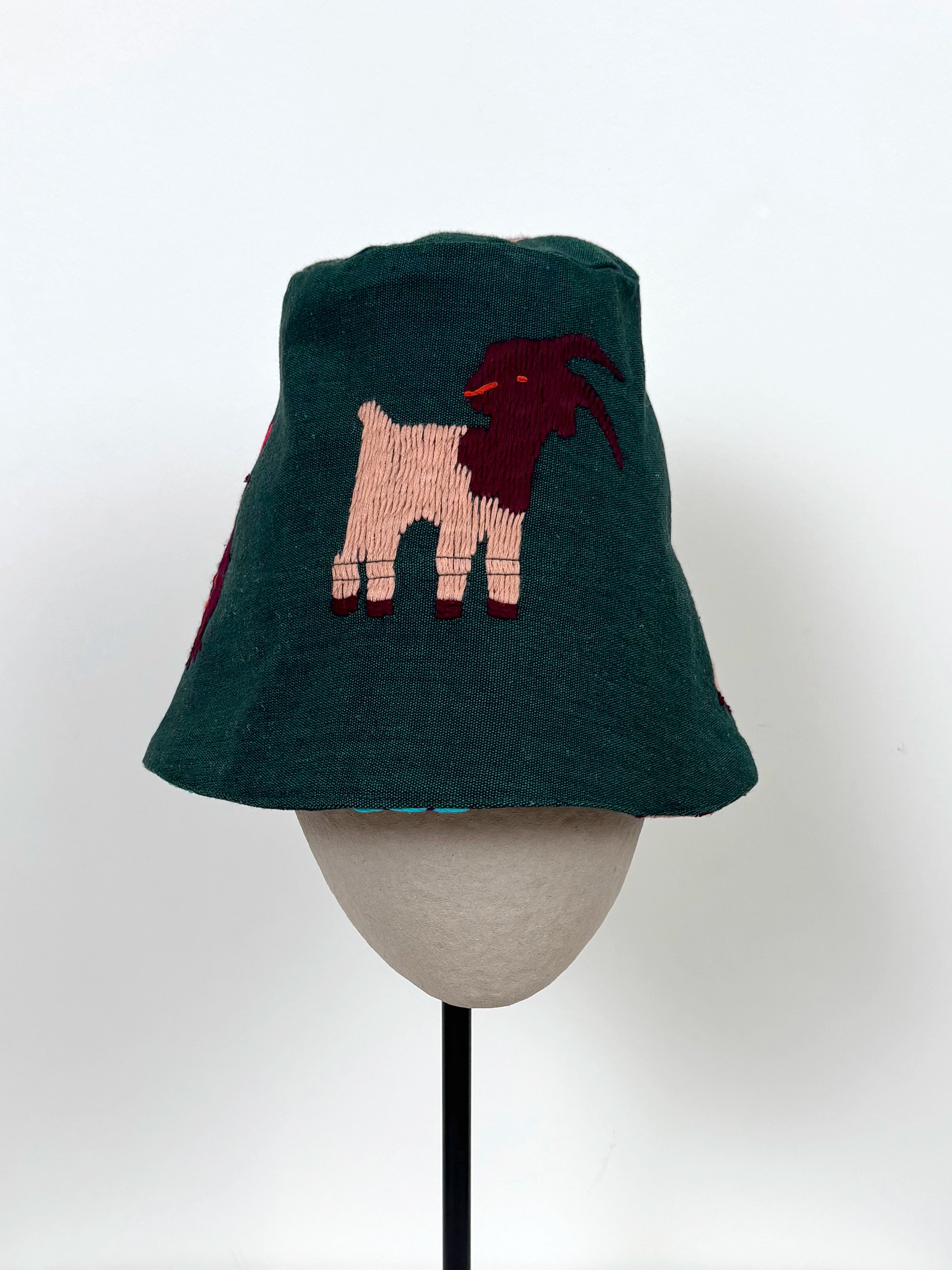 Little Goat scene hat