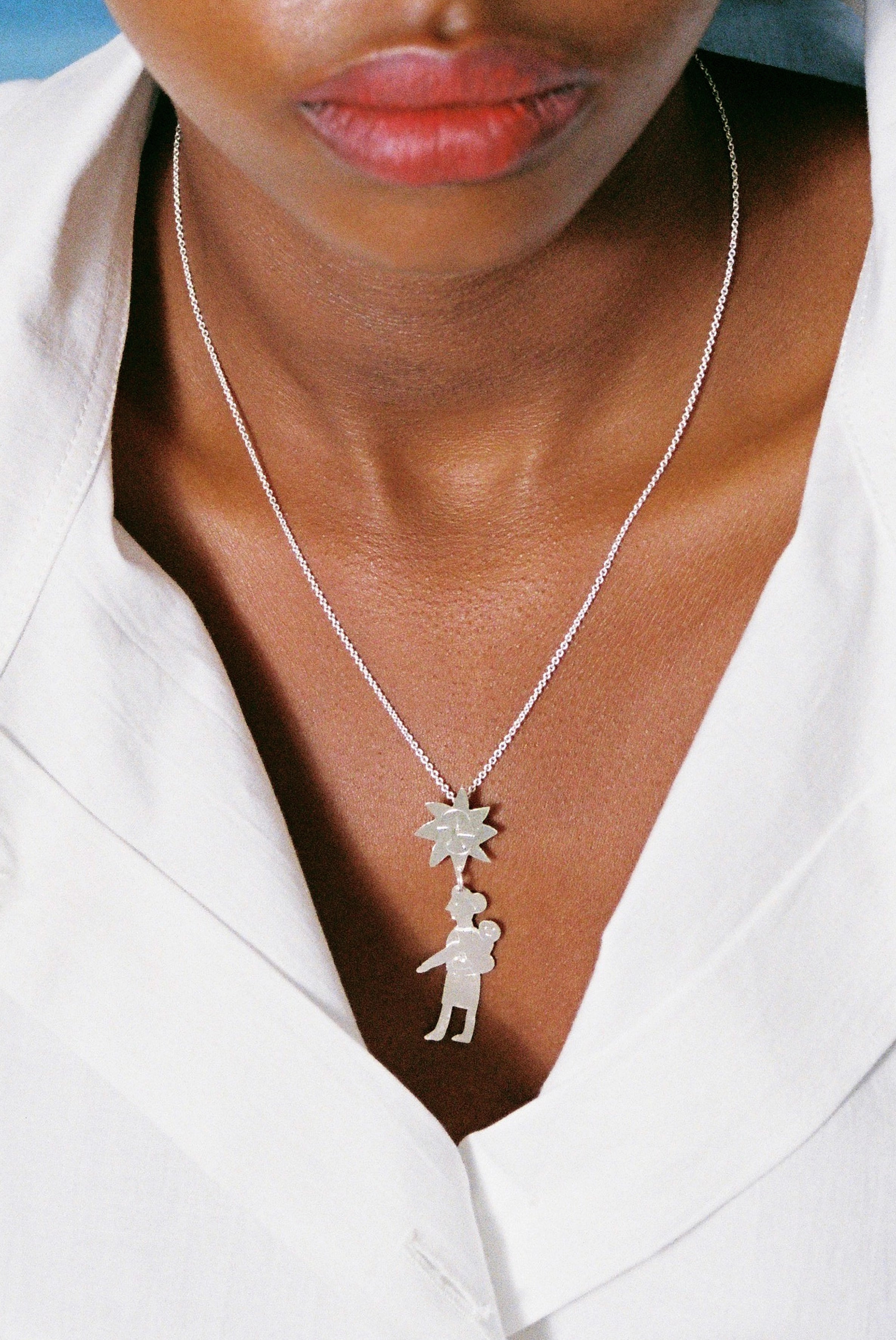 Mater silver pendant