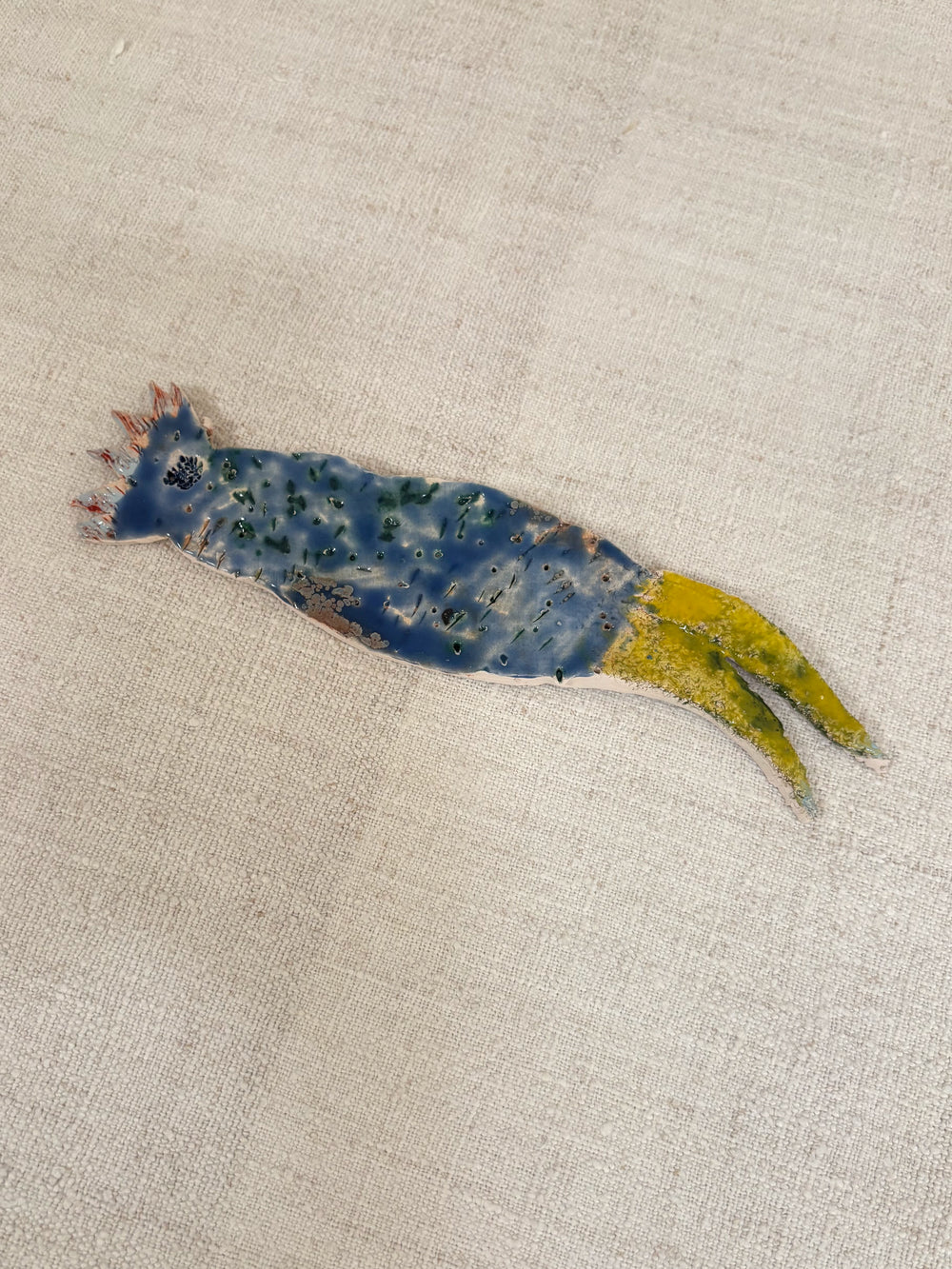 Blue & yellow squid - Mike Swaney
