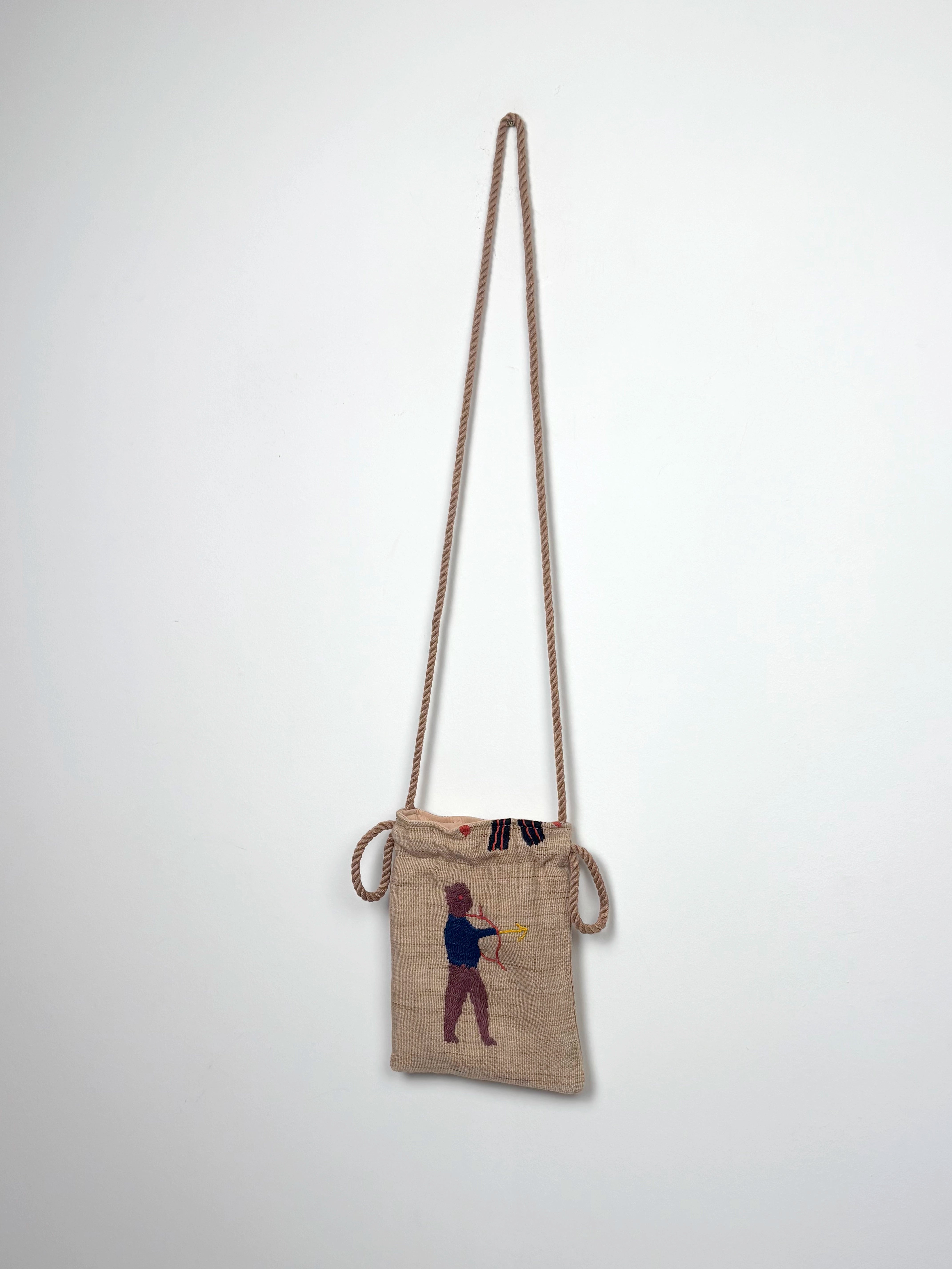 Boy with a bow scene pouch bag