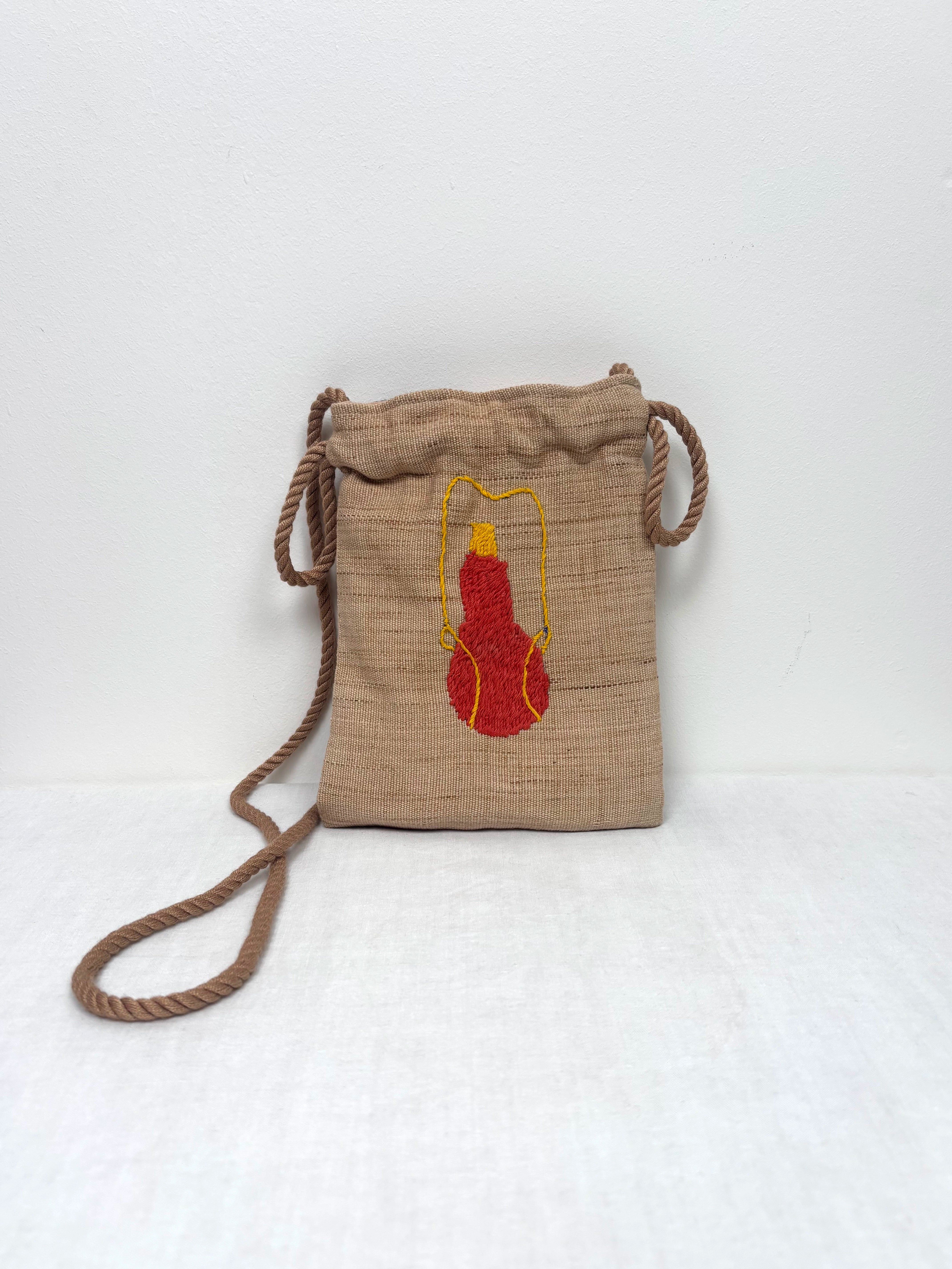 Boy with a bow scene pouch bag