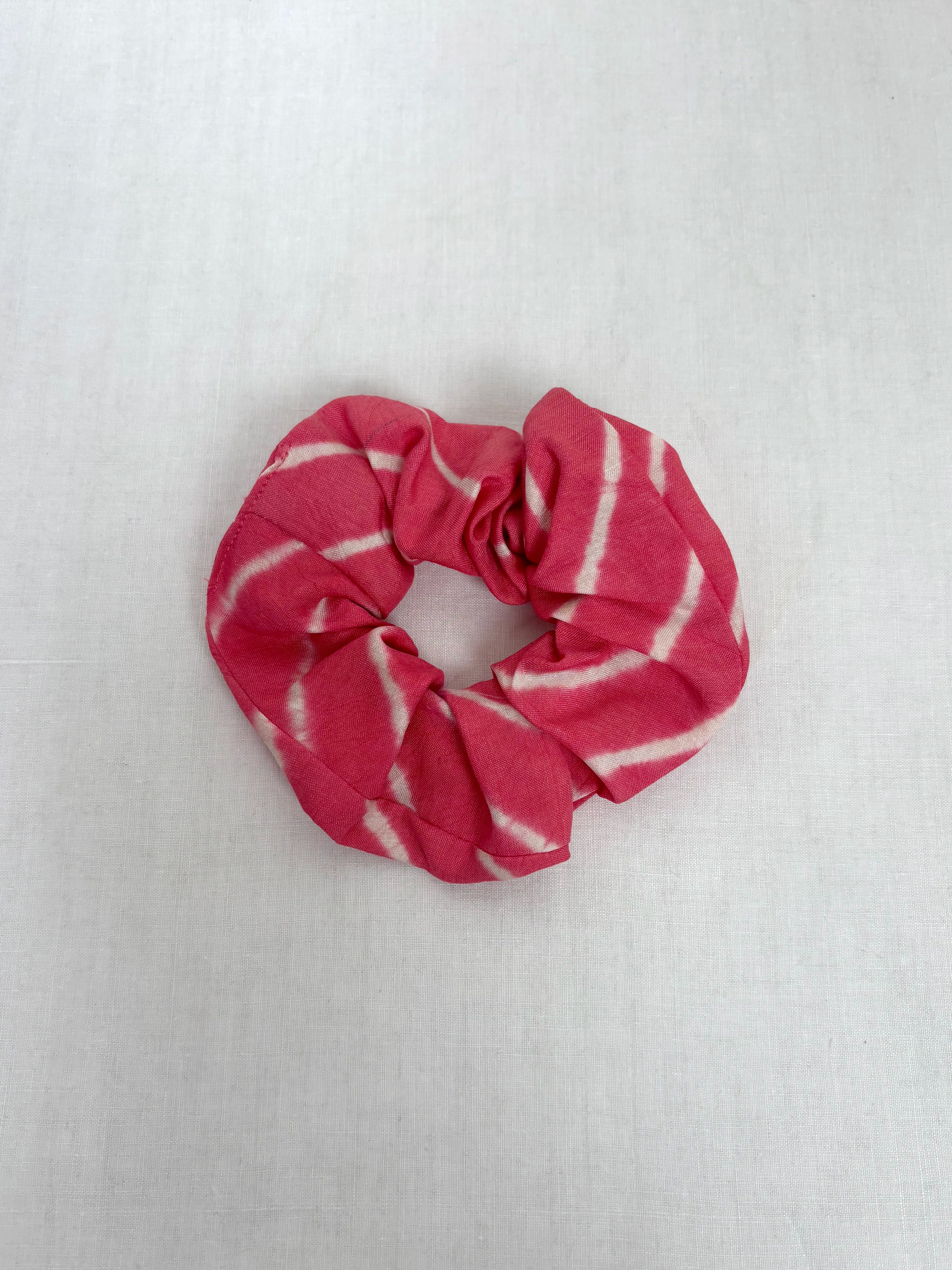 Pink tones silk scrunchie