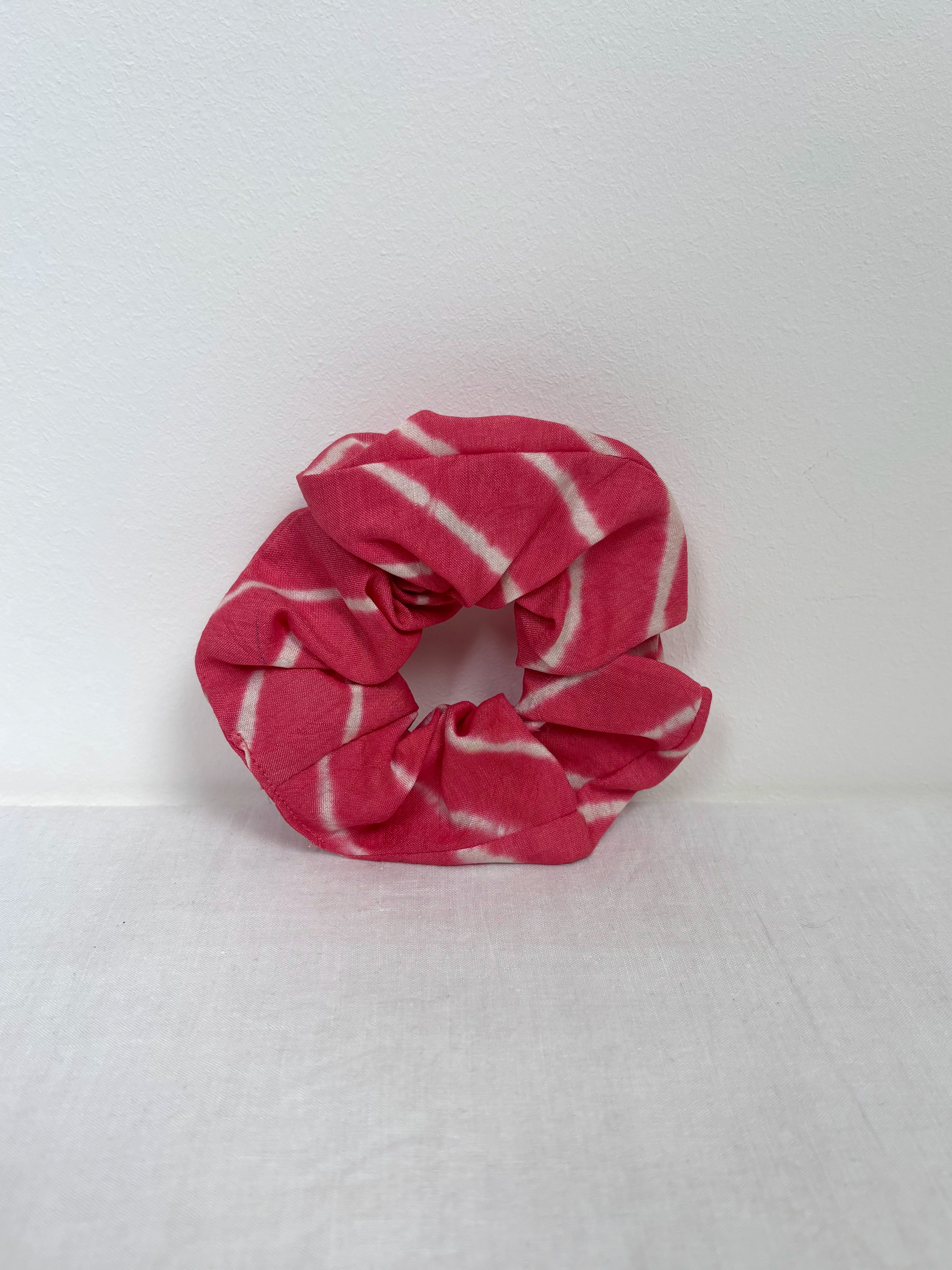 Pink tones silk scrunchie