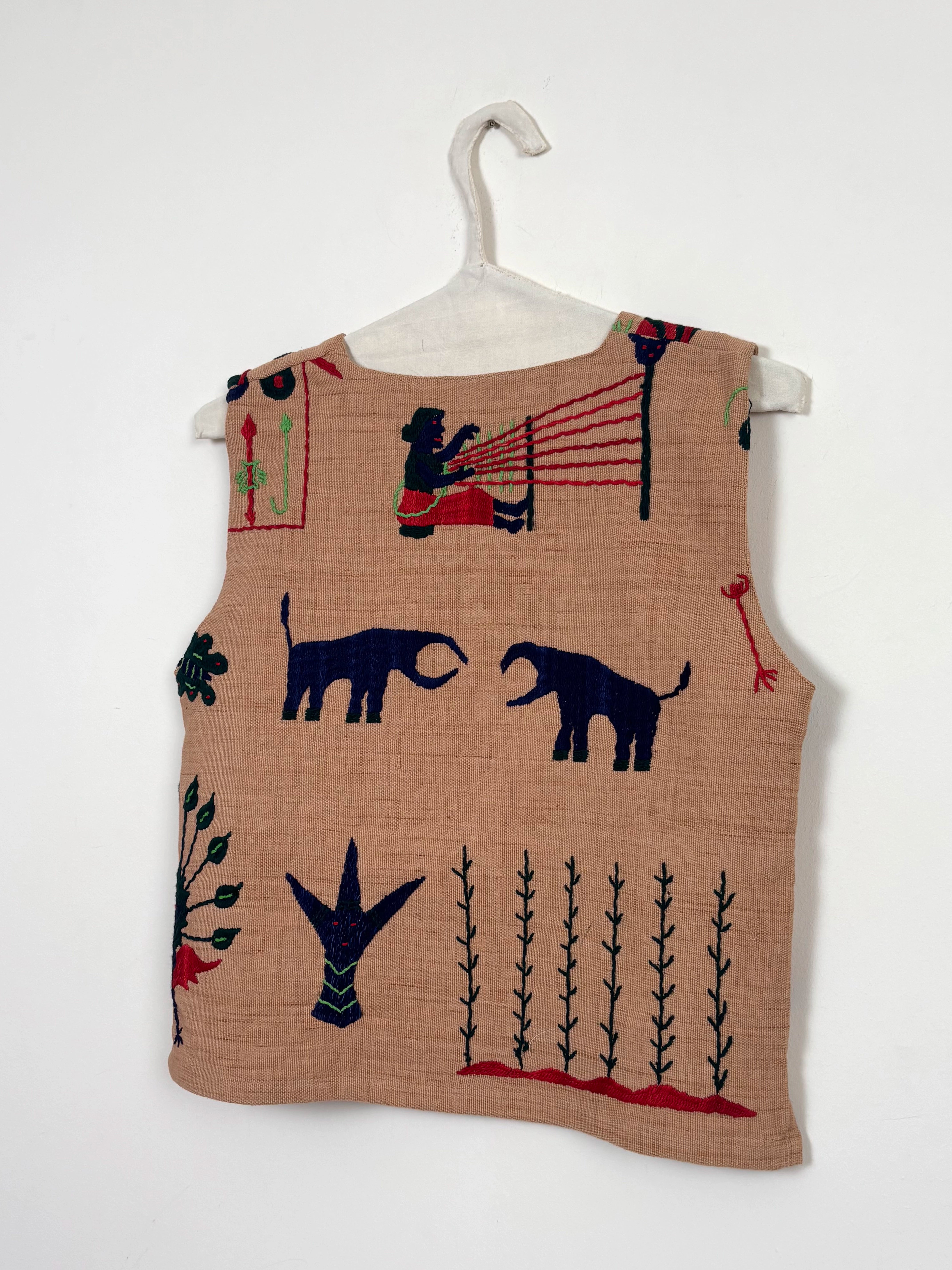 Two masks scene vest