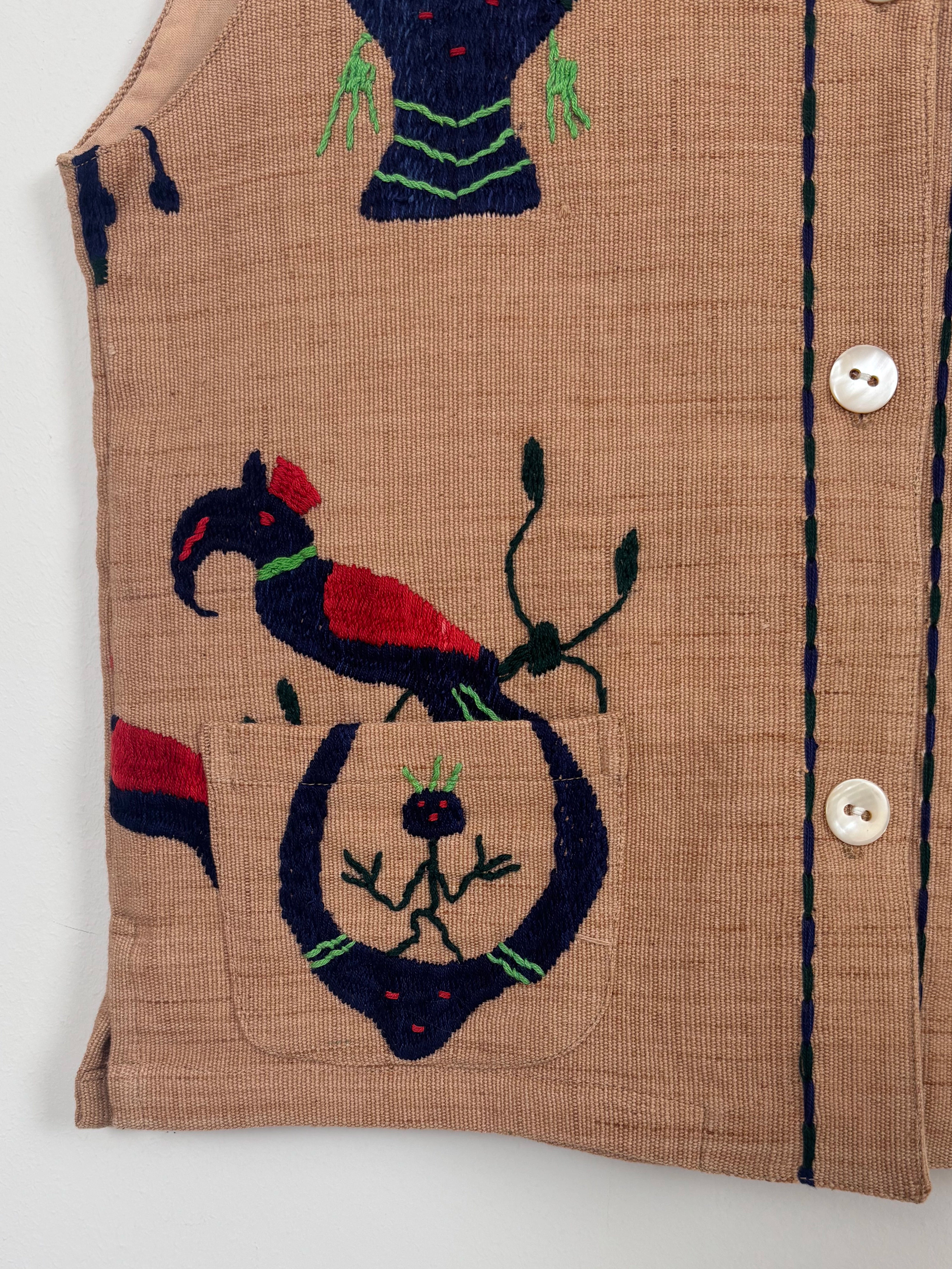 Two masks scene vest