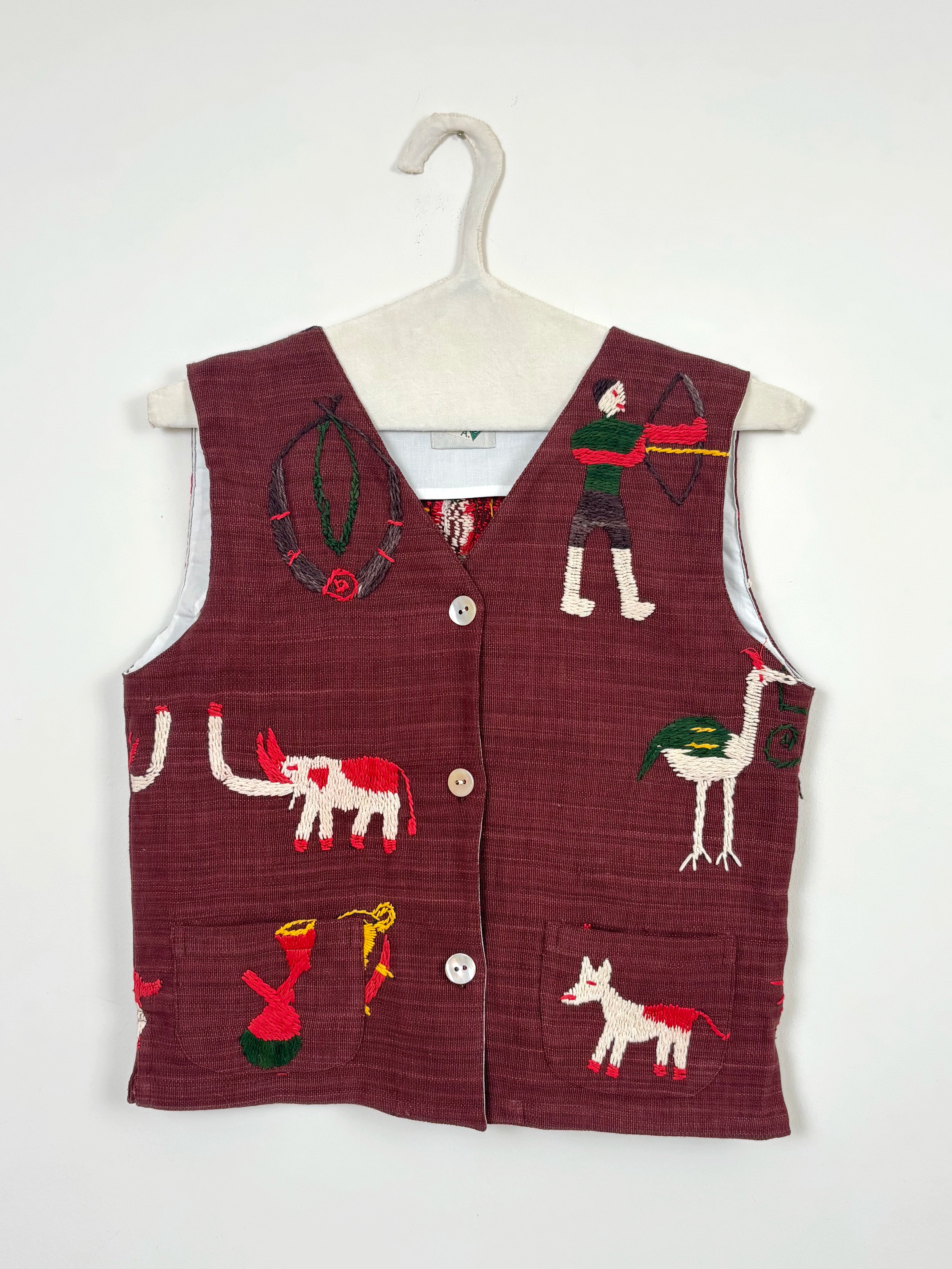 Grazing scene scene vest