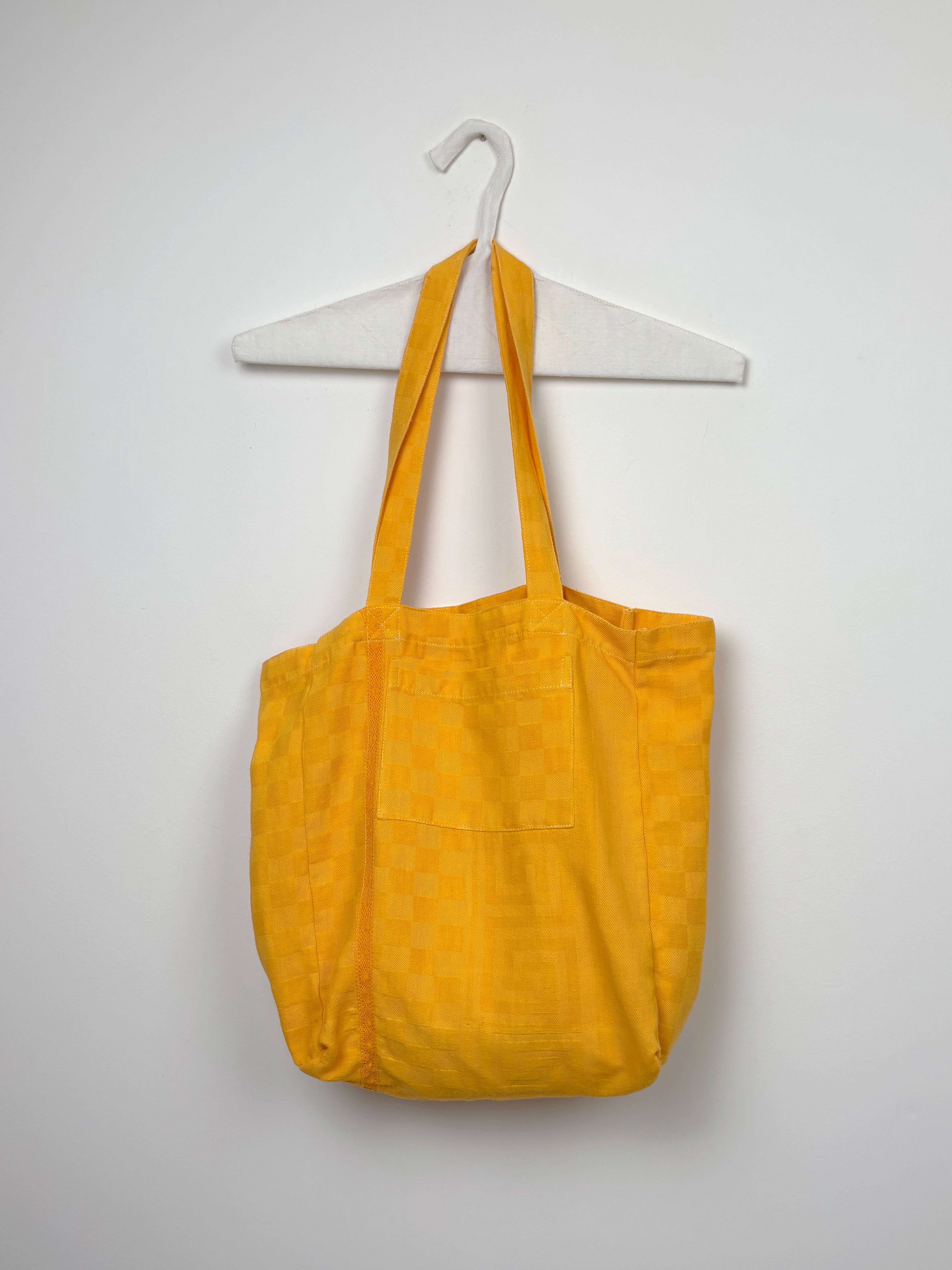 Yellow dyed hemstitch bag