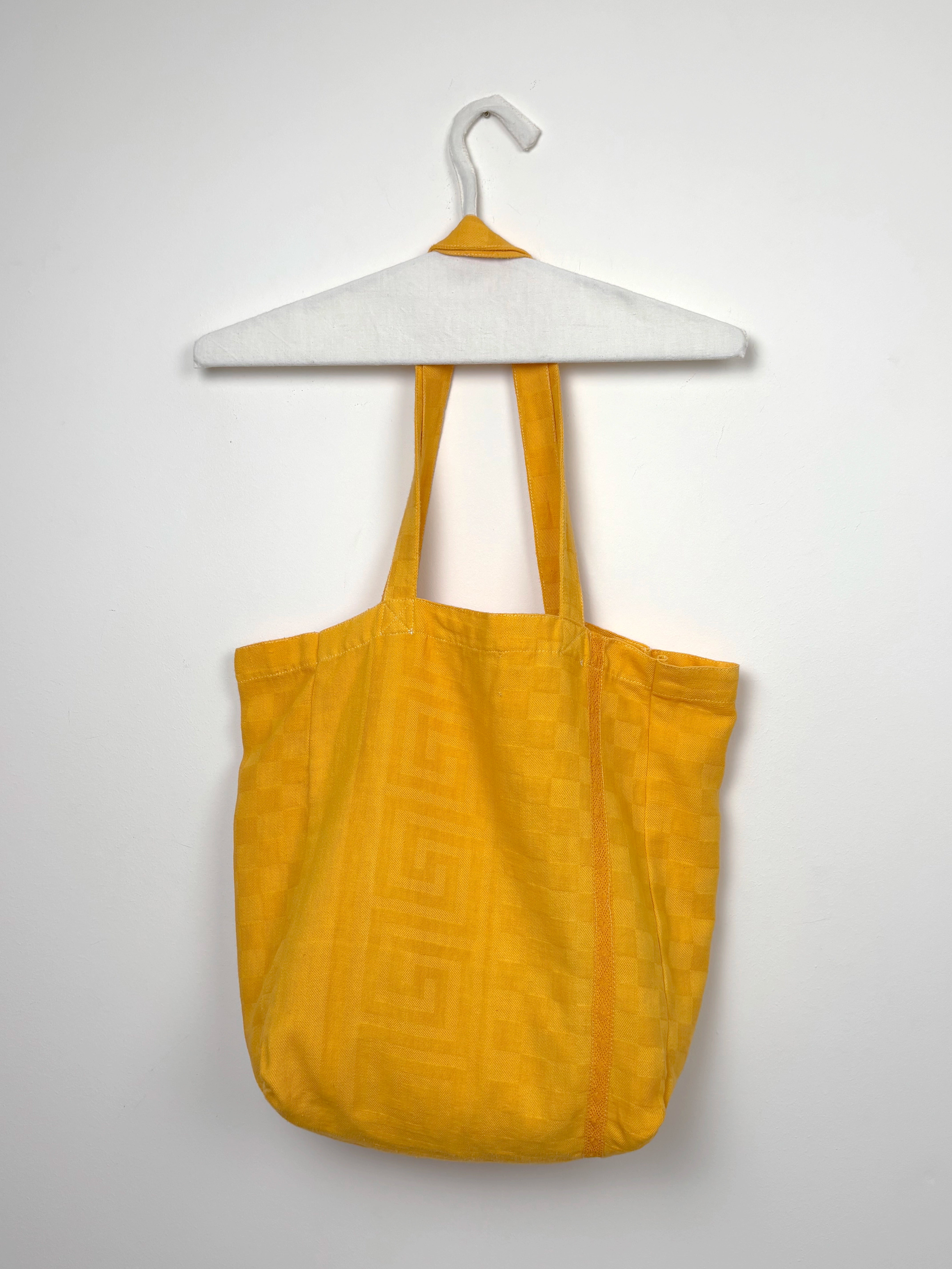 Yellow dyed hemstitch bag