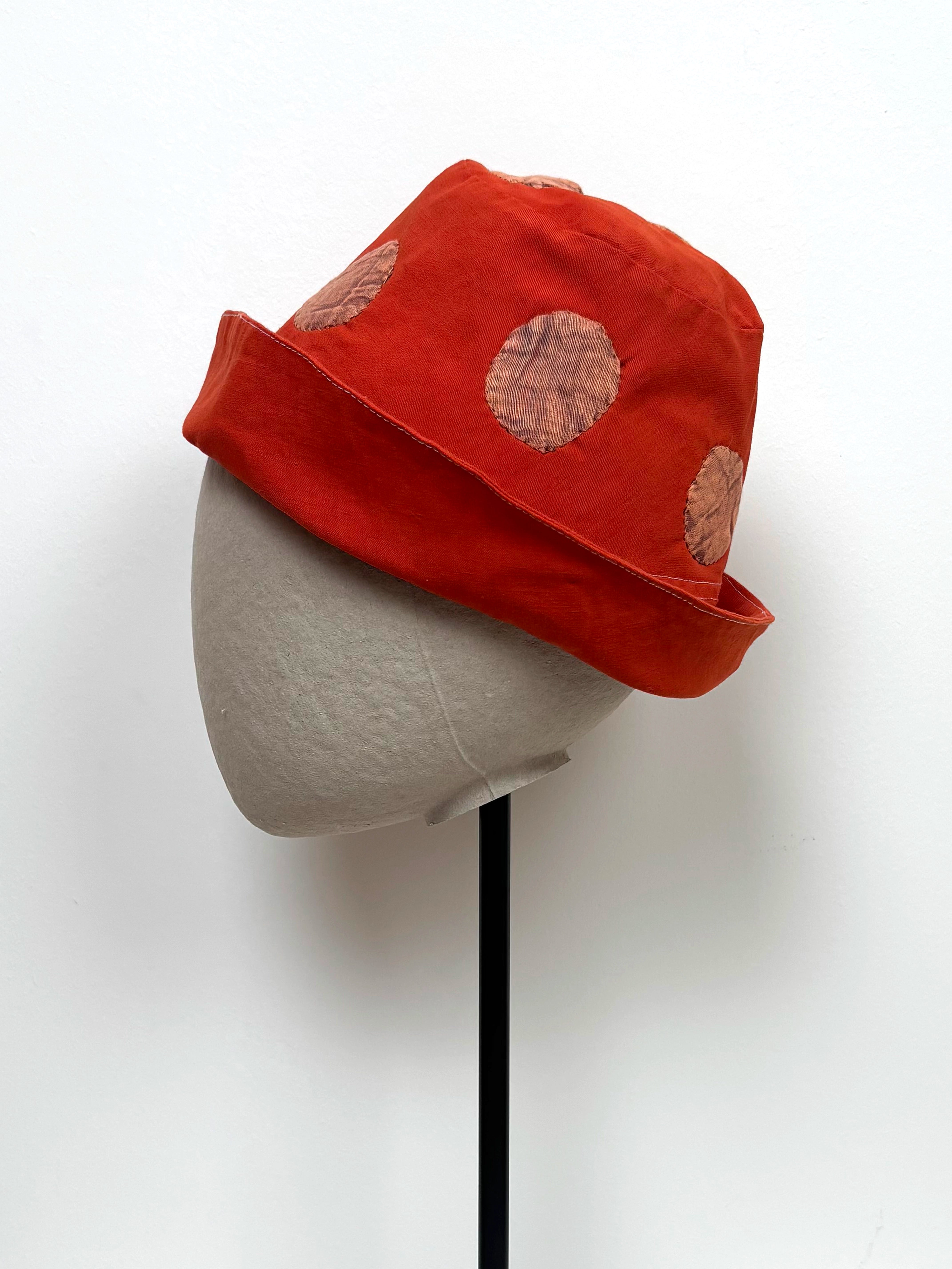 Orange polka-dot bucket hat - Limited edition