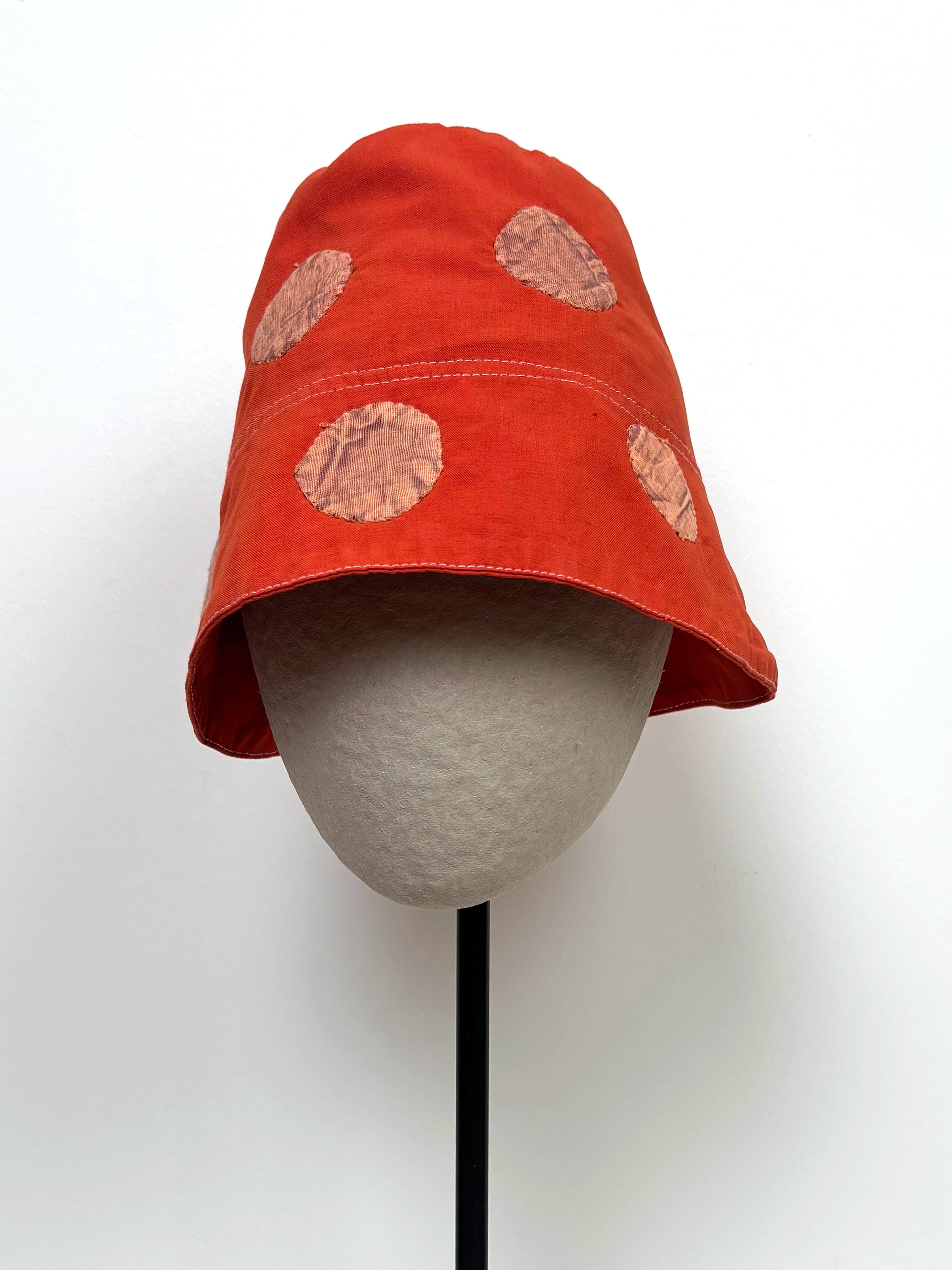 Orange polka-dot bucket hat - Limited edition
