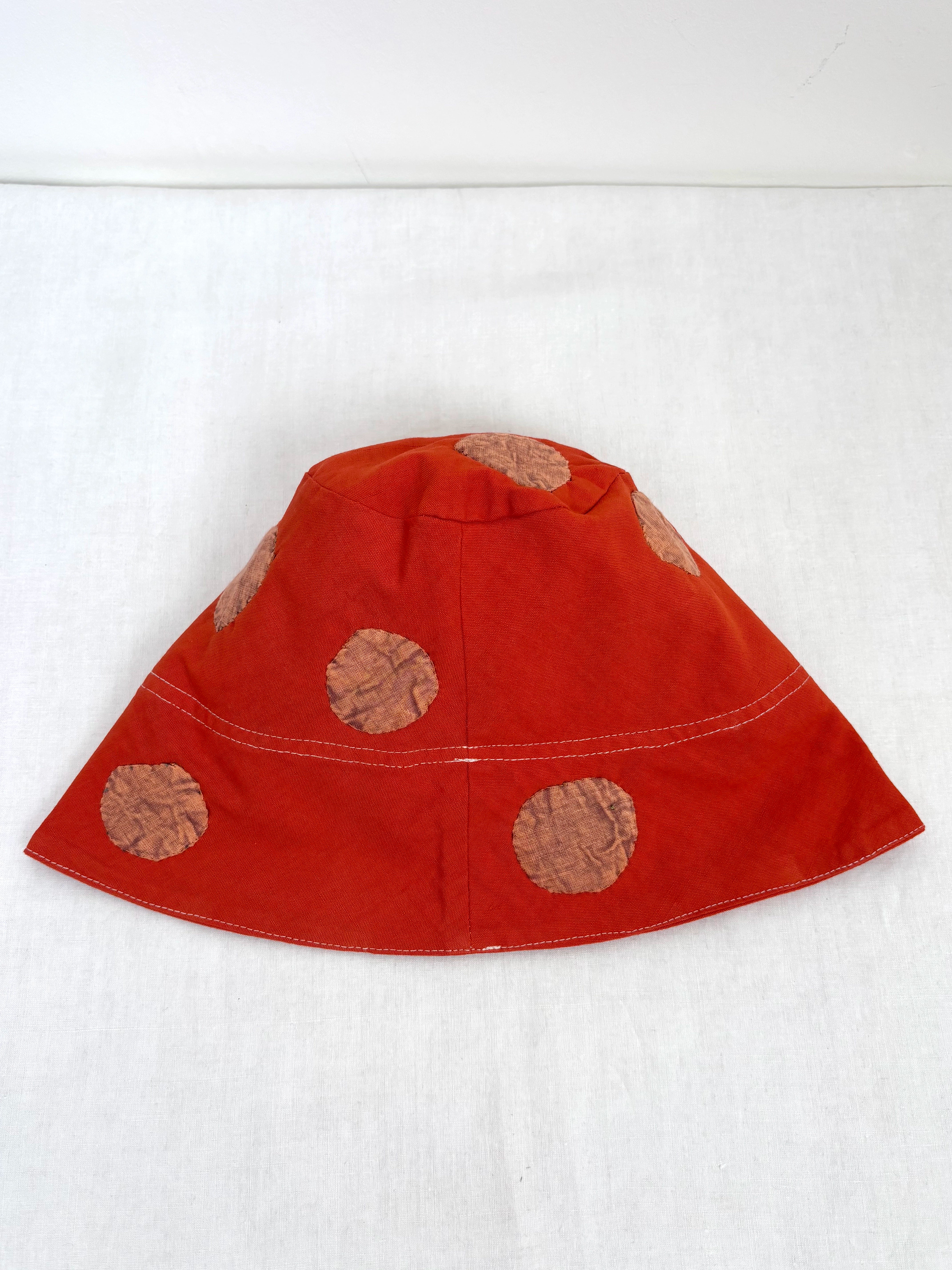 Orange polka-dot bucket hat - Limited edition